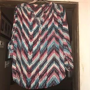 NWOT Zac & Rachel 2x V Neck Blouse